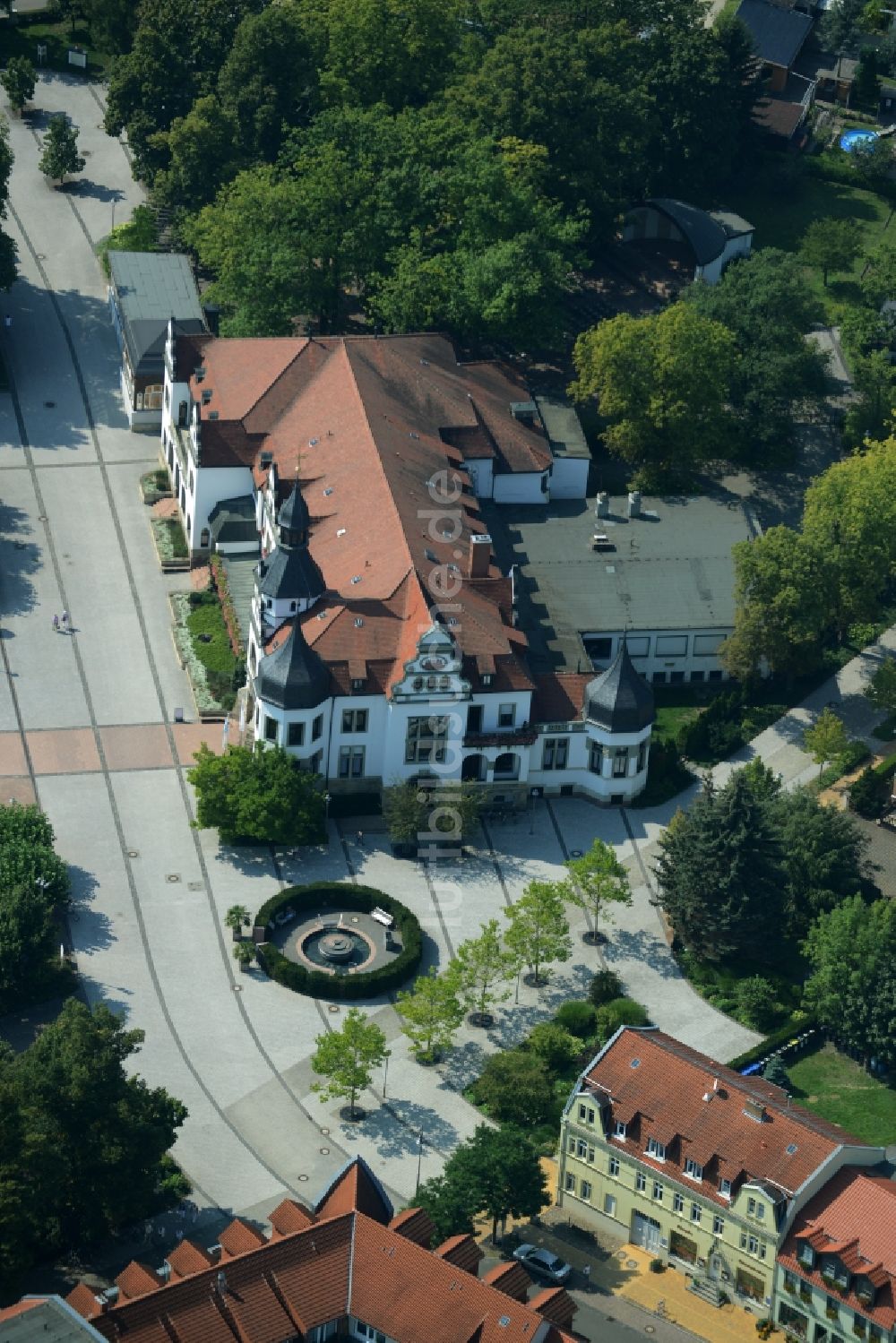 Luftaufnahme Bad Schmiedeberg - Gebäude des Rehabilitationszentrums der Rehaklinik in Bad Schmiedeberg im Bundesland Sachsen-Anhalt