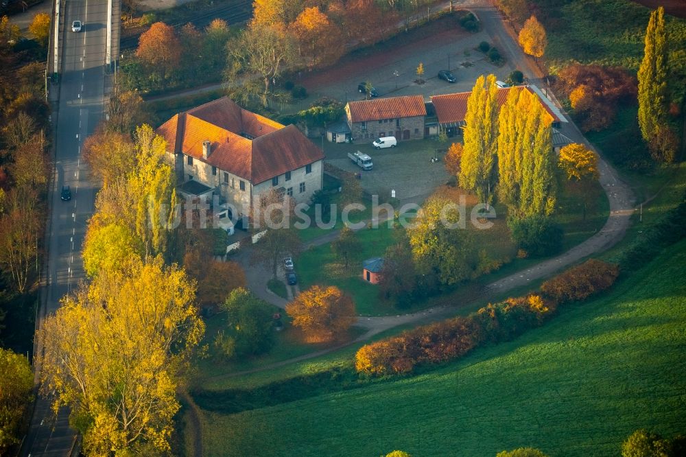 Herbede von oben - Gebäude des Restaurant Haus Herbede in Herbede im Bundesland Nordrhein-Westfalen