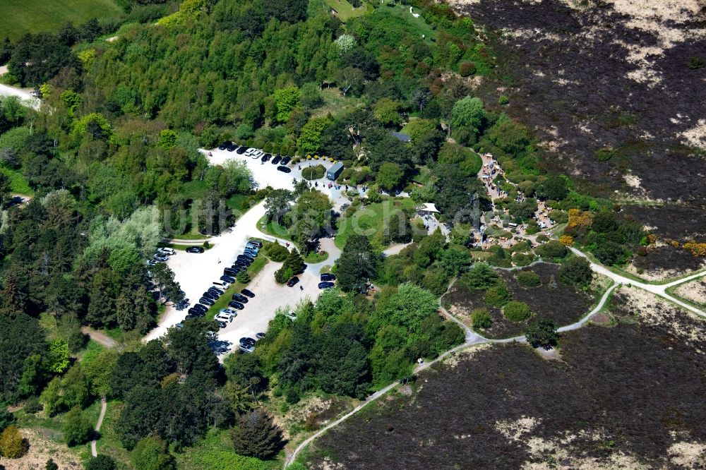 Kampen (Sylt) aus der Vogelperspektive: Gebäude des Restaurant Kupferkanne in Kampen (Sylt) im Bundesland Schleswig-Holstein, Deutschland