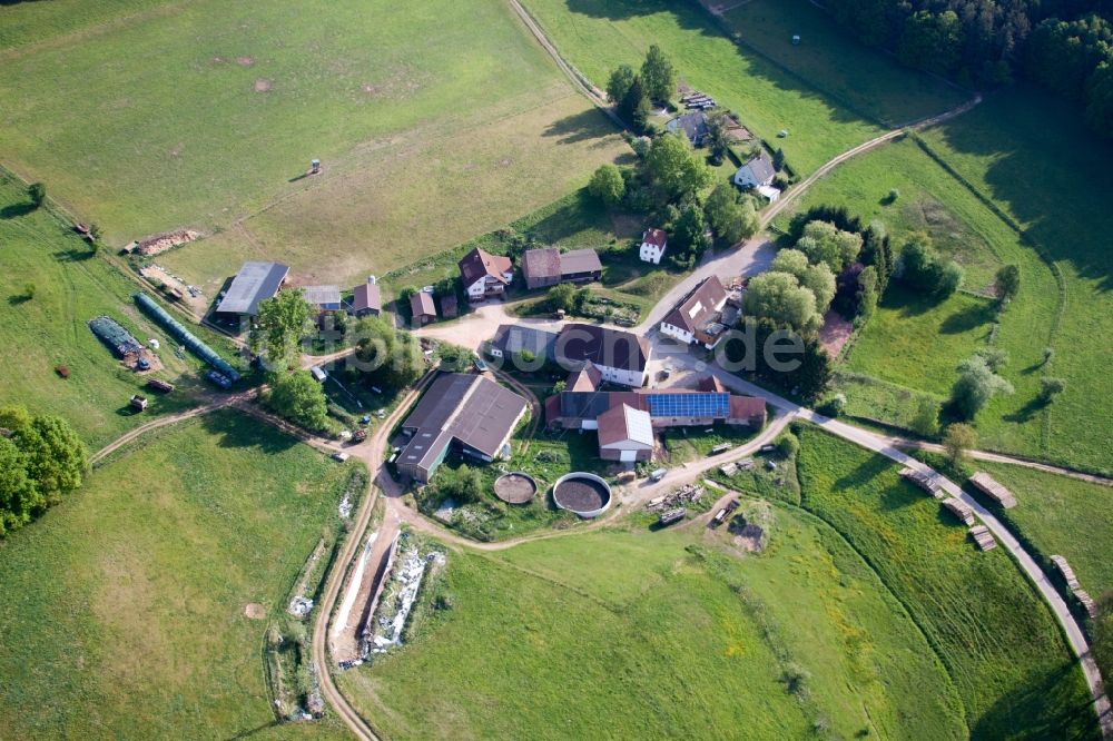 Eppenbrunn aus der Vogelperspektive: Gebäude des Restaurant Landgasthof Ransbrunnerhof in Eppenbrunn im Bundesland Rheinland-Pfalz