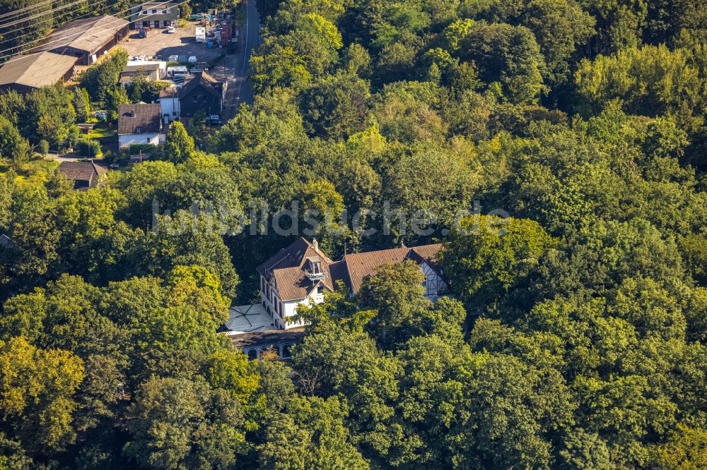 Hattingen von oben - Gebäude des Restaurant Die Neue Schulenburg in Hattingen im Bundesland Nordrhein-Westfalen