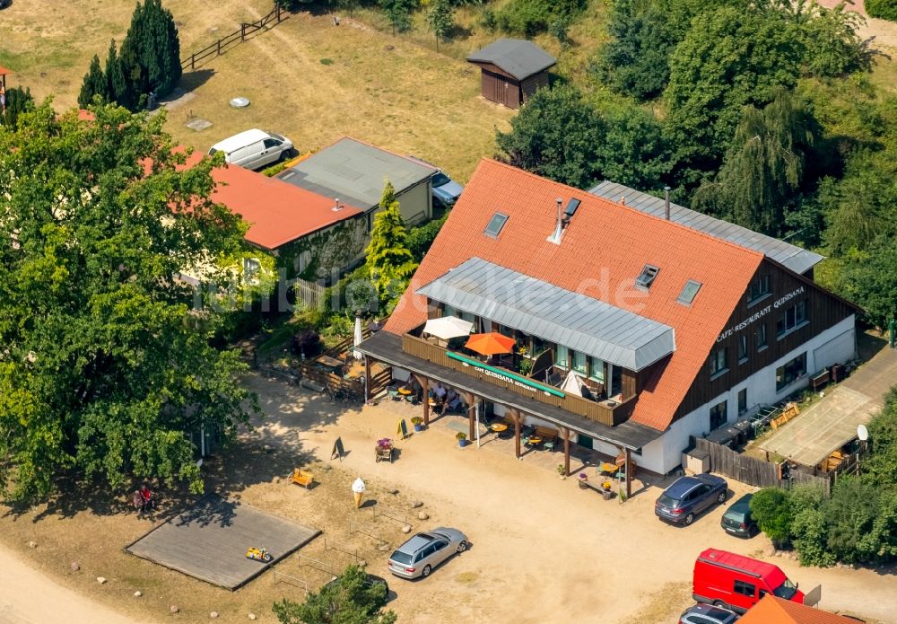 Luftbild Jabel - Gebäude des Restaurant Quisiana in Jabel im Bundesland Mecklenburg-Vorpommern