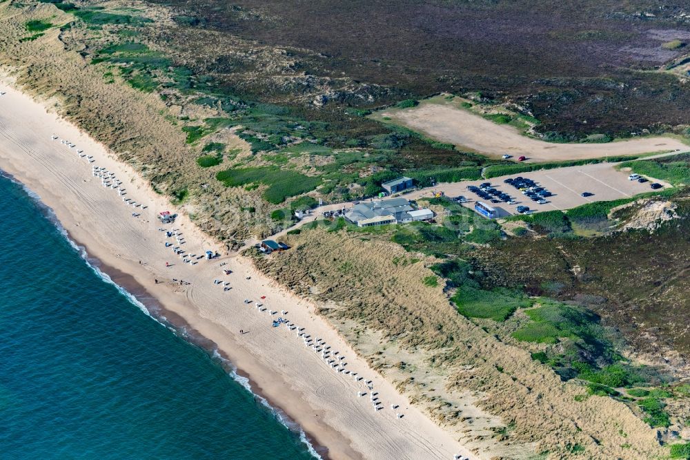 Sylt aus der Vogelperspektive: Gebäude des Restaurant Samoa Seepferdchen im Ortsteil Rantum (Sylt) in Sylt im Bundesland Schleswig-Holstein, Deutschland