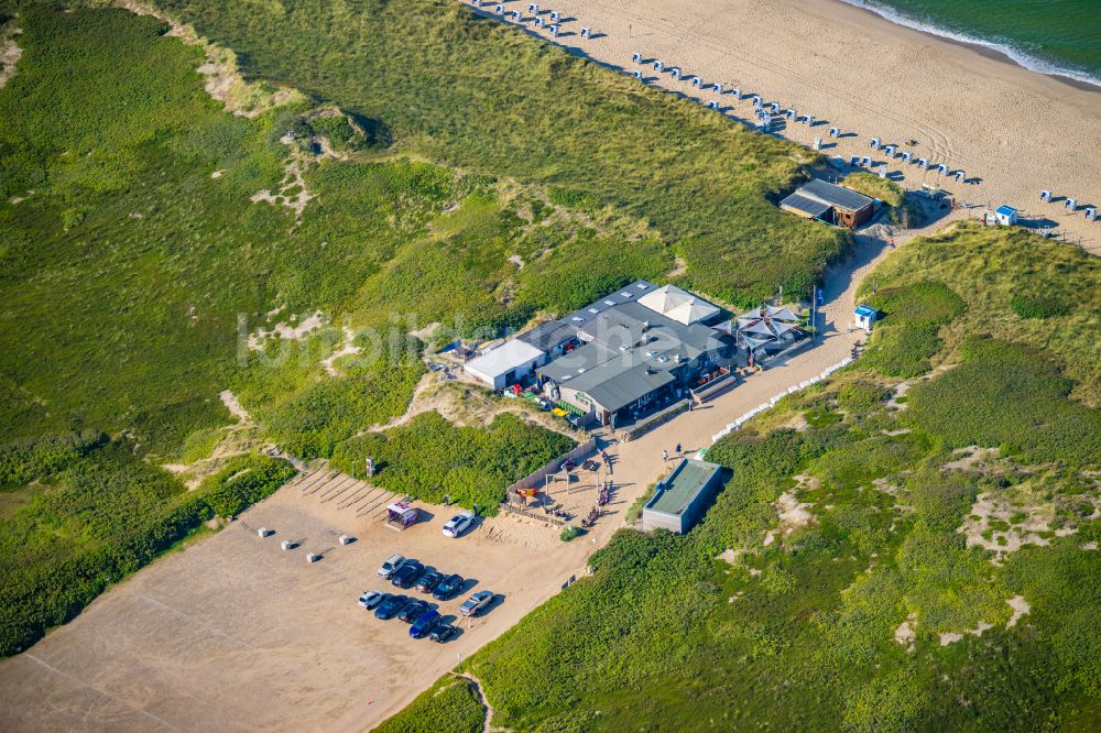 Luftbild Sylt - Gebäude des Restaurant Samoa Seepferdchen im Ortsteil Rantum (Sylt) in Sylt im Bundesland Schleswig-Holstein, Deutschland