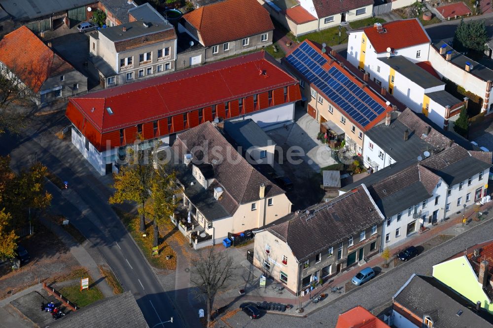 Luftaufnahme Werneuchen - Gebäude des Restaurant Venezia in Werneuchen im Bundesland Brandenburg, Deutschland