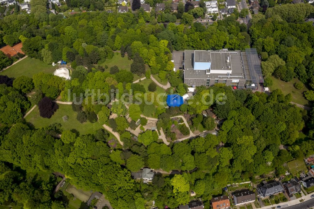 Luftbild Recklinghausen - Gebäude des Ruhrfestspielhaus, Sitz der Ruhrfestspiele 2014 in Recklinghausen im Bundesland Nordrhein-Westfalen NRW