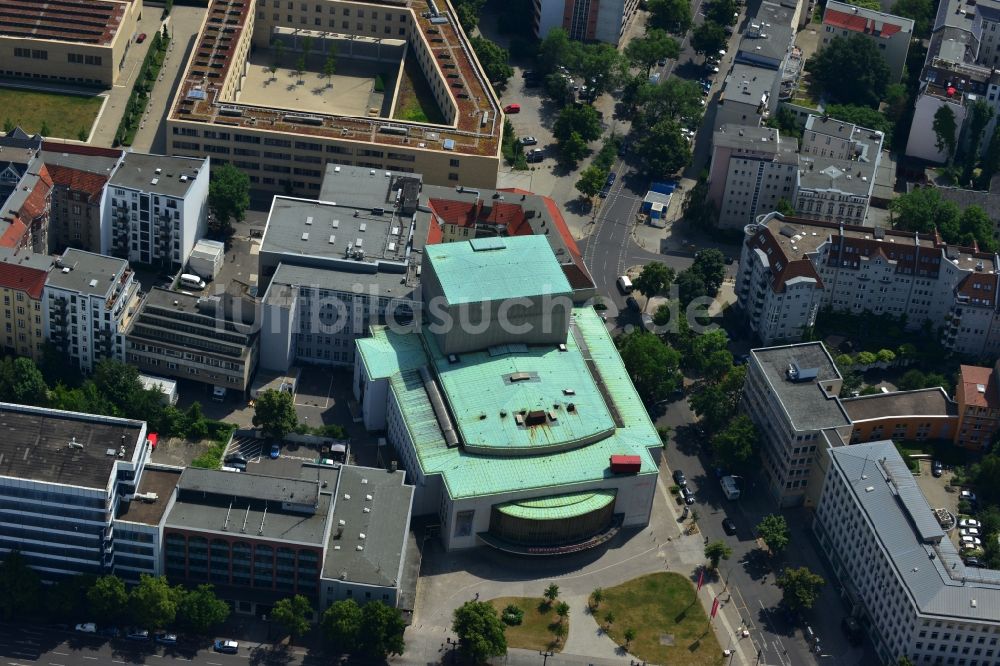 Luftbild Berlin - Gebäude des Schillertheater an der Bismarckstraße in Berlin Charlottenburg