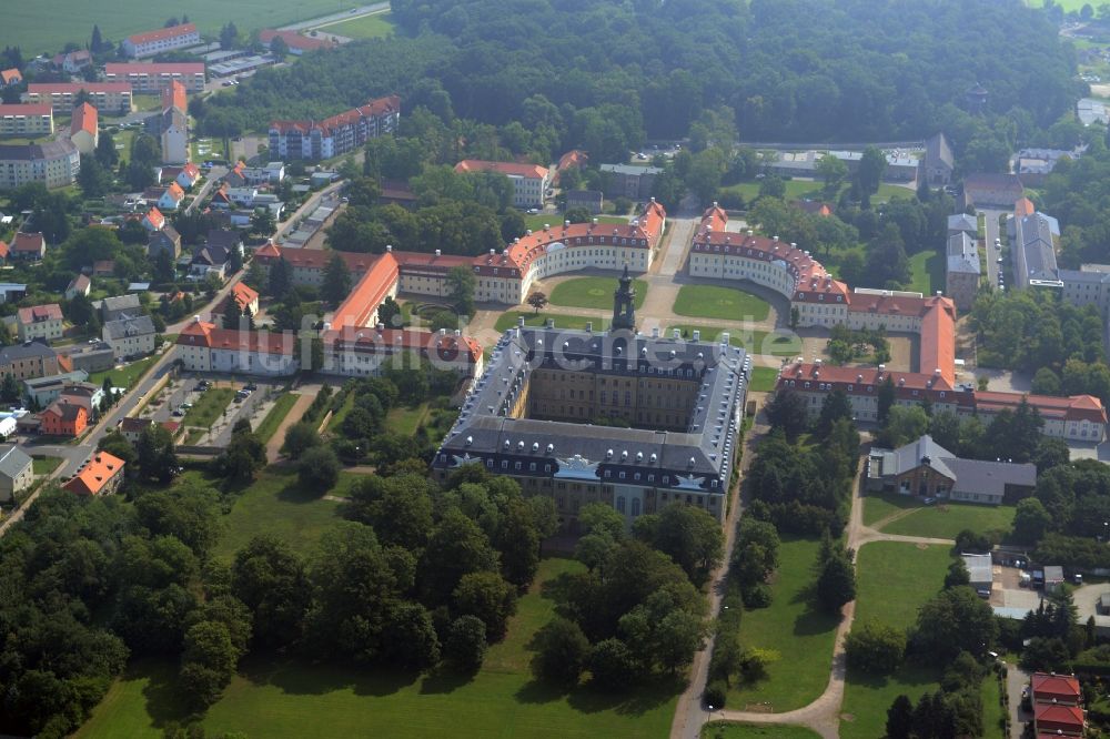 Luftbild Wermsdorf - Gebäude und Schlosspark des Schloß Hubertusburg Wermsdorf in Wermsdorf im Bundesland Sachsen