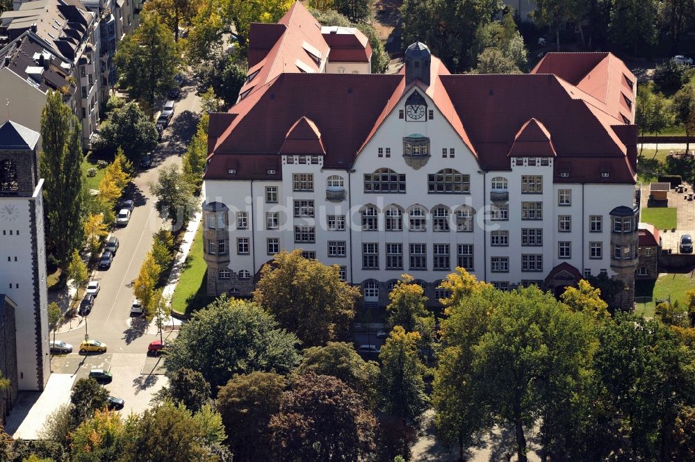 Luftaufnahme Chemnitz - Gebäude der Schule des Dr. Wilhelm Andre-Gymnasium Chemnitz - Kassberg im Bundesland Sachsen