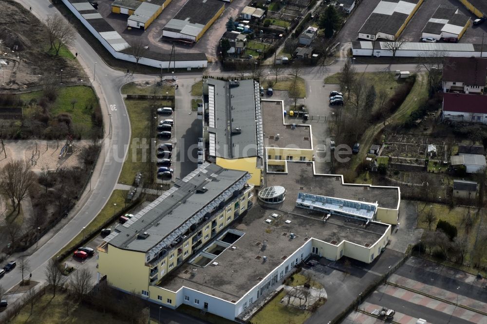 Magdeburg von oben - Gebäude des Seniorenzentrums Herrmann Beims Heim - AWO Seniorenzentrum Kannenstieg in Magdeburg im Bundesland Sachsen-Anhalt