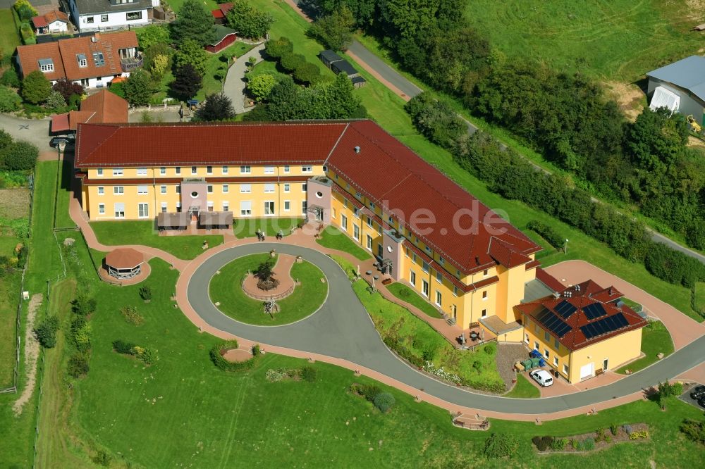 Luftaufnahme Trendelburg - Gebäude des Seniorenzentrums Seniorenpflegeheim Landgraf Carl am Landgraf-Carl-Weg in Trendelburg im Bundesland Hessen, Deutschland