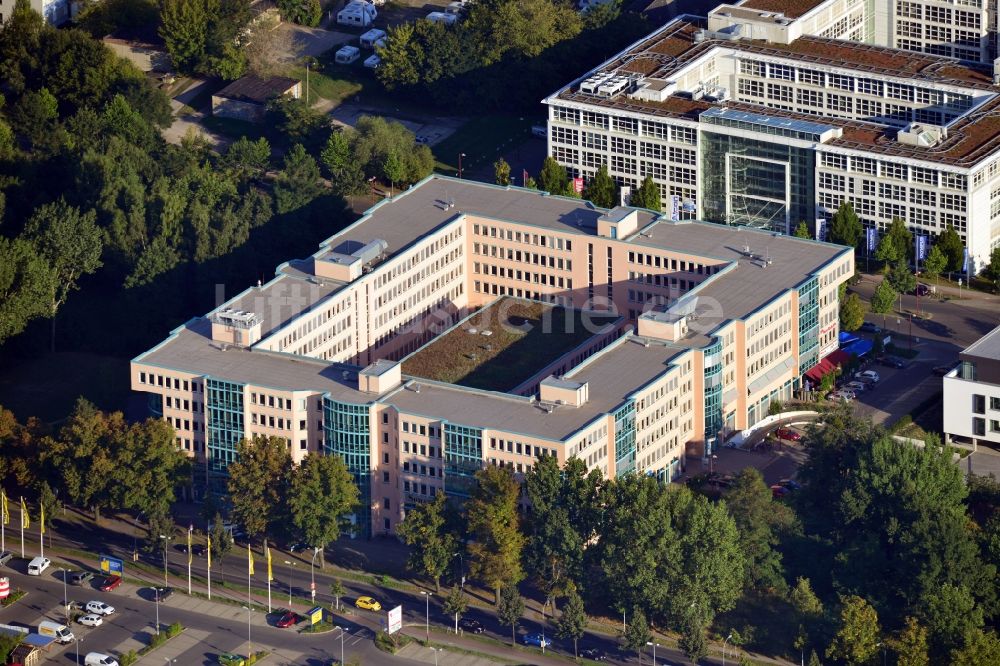 Luftbild Teltow - Gebäude der Somatex Medical Technologies GmbH in der Rheinstraße in Teltow in Brandenburg