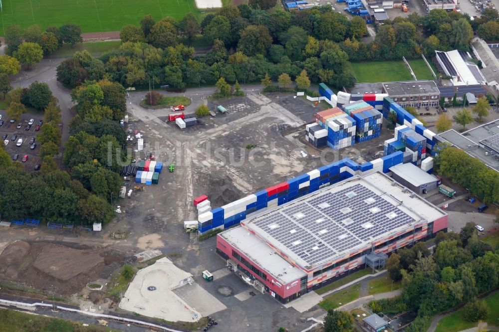 Luftbild Göttingen - Gebäude der Sporthalle Sparkassen-Arena in Göttingen im Bundesland Niedersachsen, Deutschland