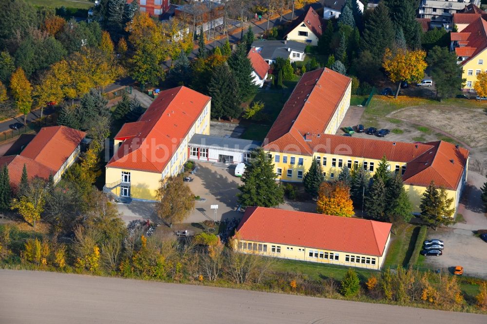 Luftbild Wandlitz - Gebäude der Sporthalle TTV Wandlitz an der Prenzlauer Chaussee in Wandlitz im Bundesland Brandenburg, Deutschland