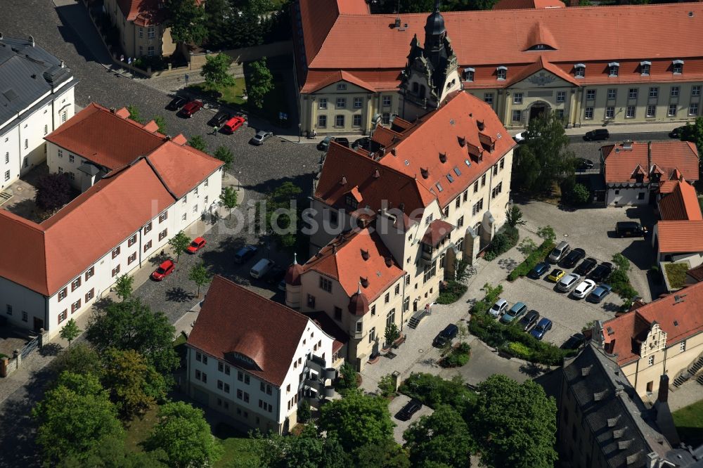 Bernburg (Saale) aus der Vogelperspektive: Gebäude der Stadtverwaltung - Rathaus von Bernburg (Saale) im Bundesland Sachsen-Anhalt