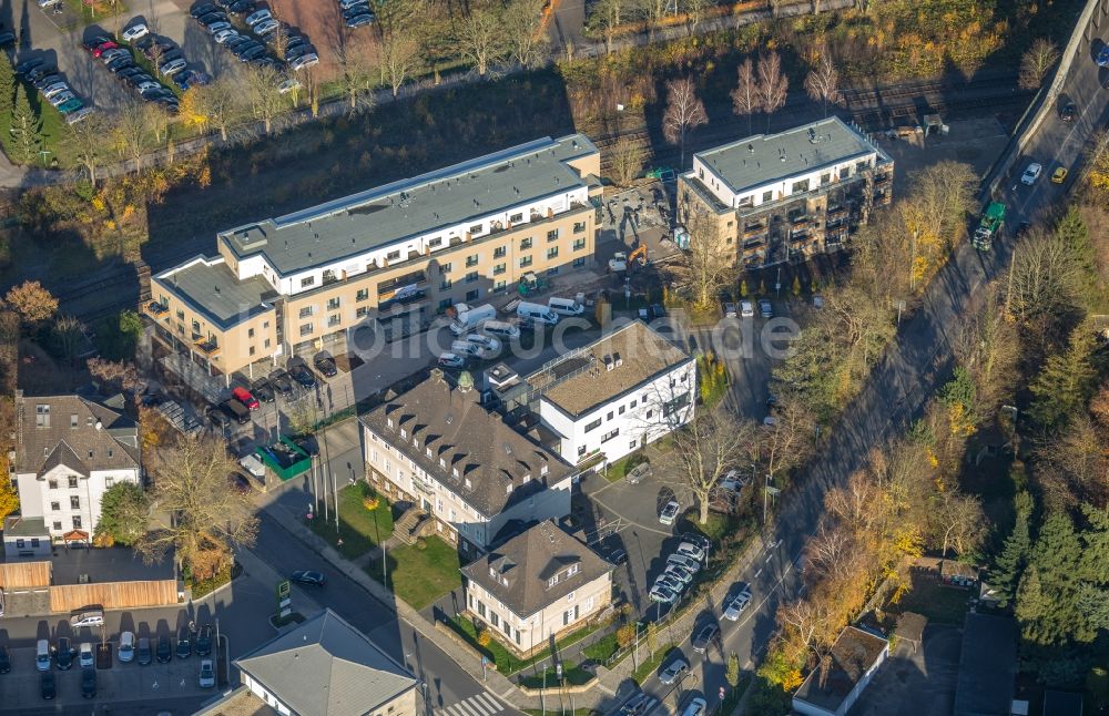 Luftaufnahme Herbede - Gebäude der Stadtverwaltung - Rathaus in Herbede im Bundesland Nordrhein-Westfalen, Deutschland