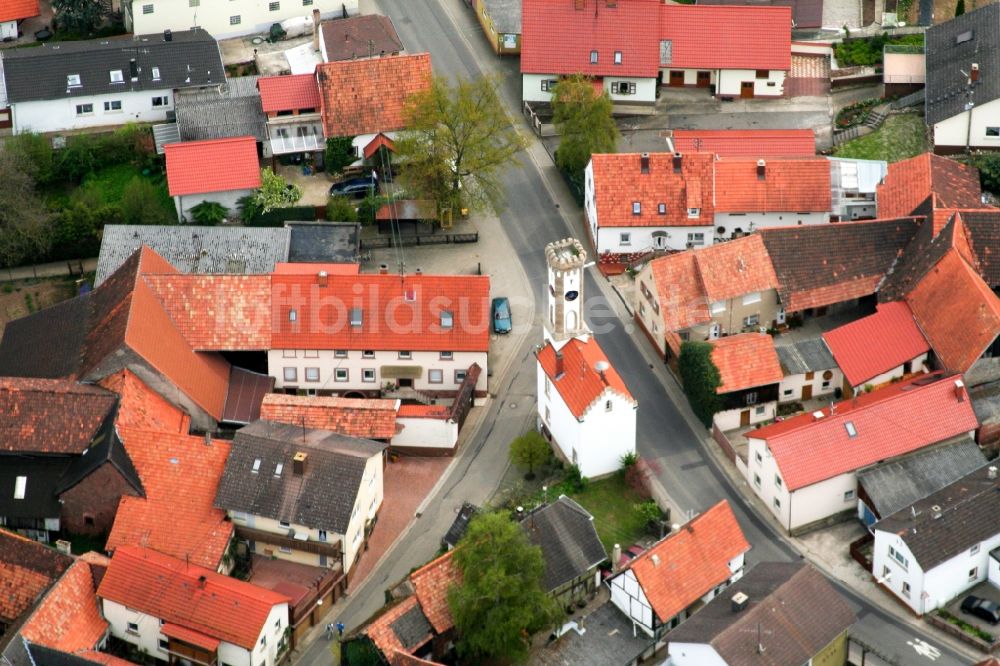 Luftbild Oberhausen - Gebäude der Stadtverwaltung - Rathaus in Oberhausen im Bundesland Rheinland-Pfalz, Deutschland