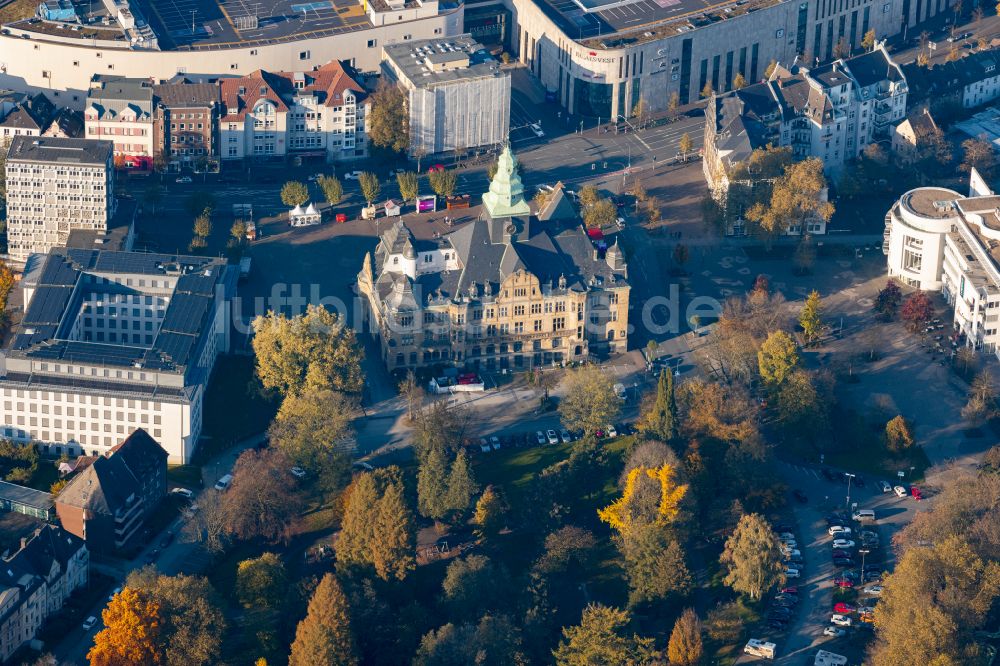 Luftaufnahme Recklinghausen - Gebäude der Stadtverwaltung - Rathaus in Recklinghausen im Bundesland Nordrhein-Westfalen, Deutschland