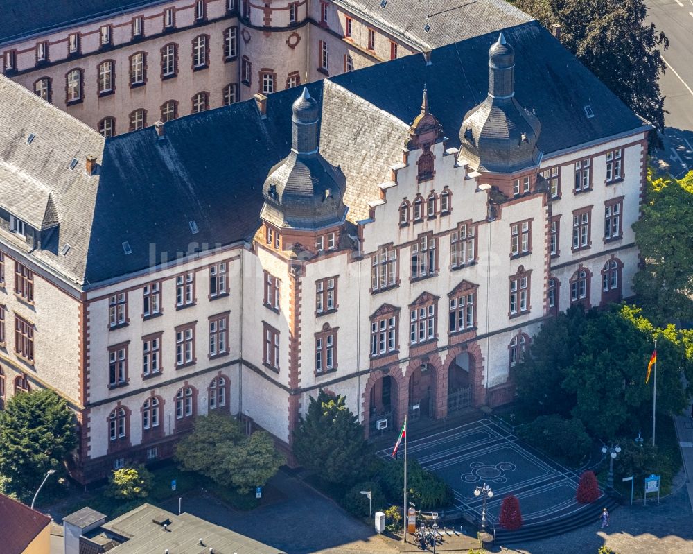 Hamm aus der Vogelperspektive: Gebäude der Stadtverwaltung - Rathaus am Theodor-Heuss-Platz in Hamm im Bundesland Nordrhein-Westfalen, Deutschland