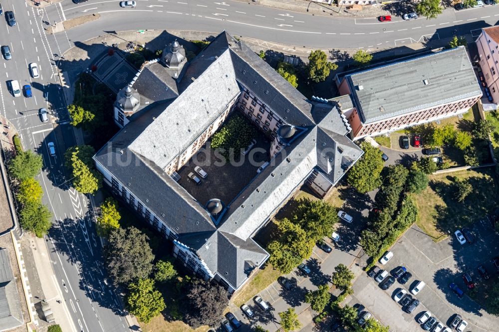 Hamm aus der Vogelperspektive: Gebäude der Stadtverwaltung - Rathaus am Theodor-Heuss-Platz in Hamm im Bundesland Nordrhein-Westfalen, Deutschland