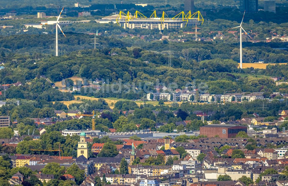 Luftbild Witten - Gebäude der Stadtverwaltung - Rathaus Witten in Witten im Bundesland Nordrhein-Westfalen, Deutschland