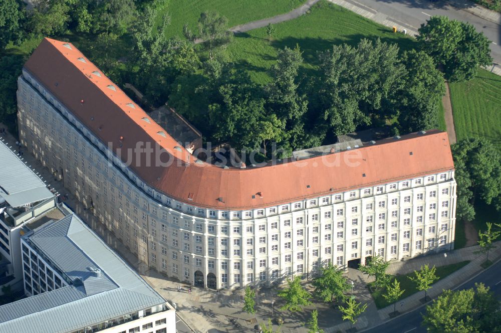 Luftbild Dresden - Gebäude der Stadtverwaltung Stadthaus in Dresden im Bundesland Sachsen, Deutschland