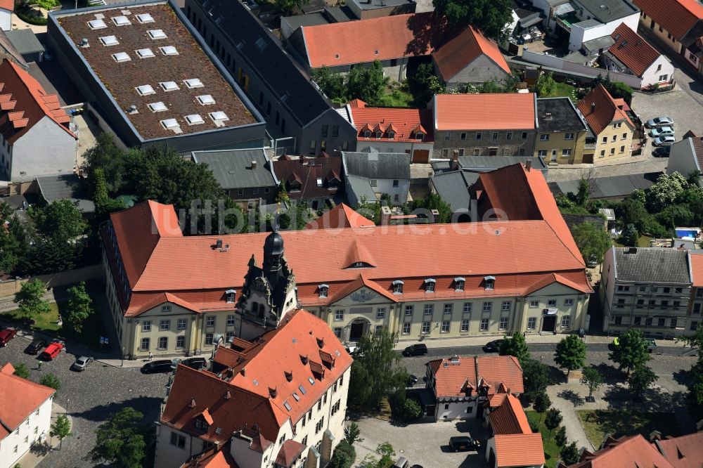 Luftaufnahme Bernburg (Saale) - Gebäude des Standesamts Bernburg in Bernburg (Saale) im Bundesland Sachsen-Anhalt