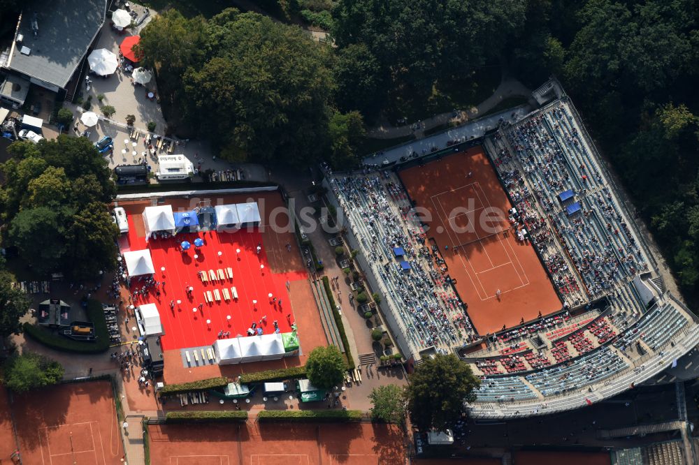 Luftbild Berlin - Gebäude der Tennis- Arena Steffi-Graf-Stadion in Berlin, Deutschland