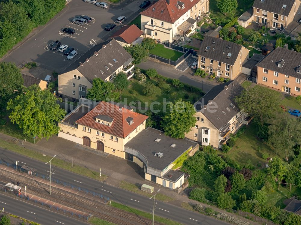 Luftbild Bochum - Gebäude des Theater- Schauspielhauses Theater Liberi in der Essener Straße in Bochum im Bundesland Nordrhein-Westfalen