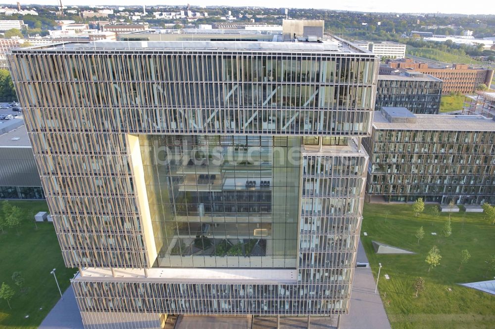 Luftaufnahme Essen - Gebäude der Thyssen - Krupp - AG in Essen in Nordrhein-Westfalen