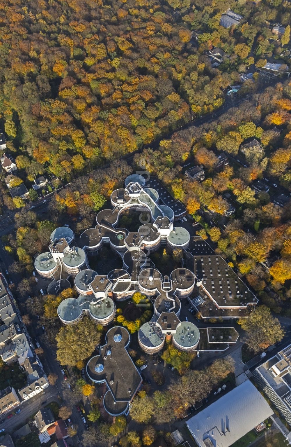 Luftbild Duisburg - Gebäude der Universität Essen- Duisburg im Ruhrgebiet in Nordrhein-Westfalen