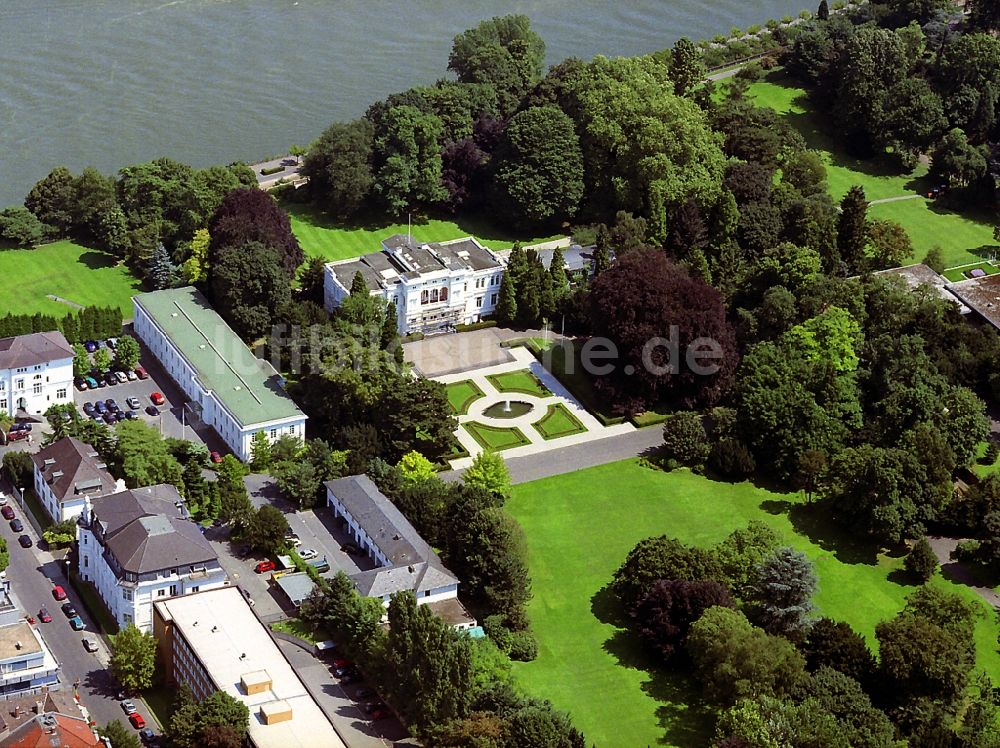 Bonn aus der Vogelperspektive: Gebäude der Villa Hammerschmidt im Bonner Regierungsviertel , heute Zweitsitz des Bundespräsidenten in Bonn im Bundesland Nordrhein-Westfalen