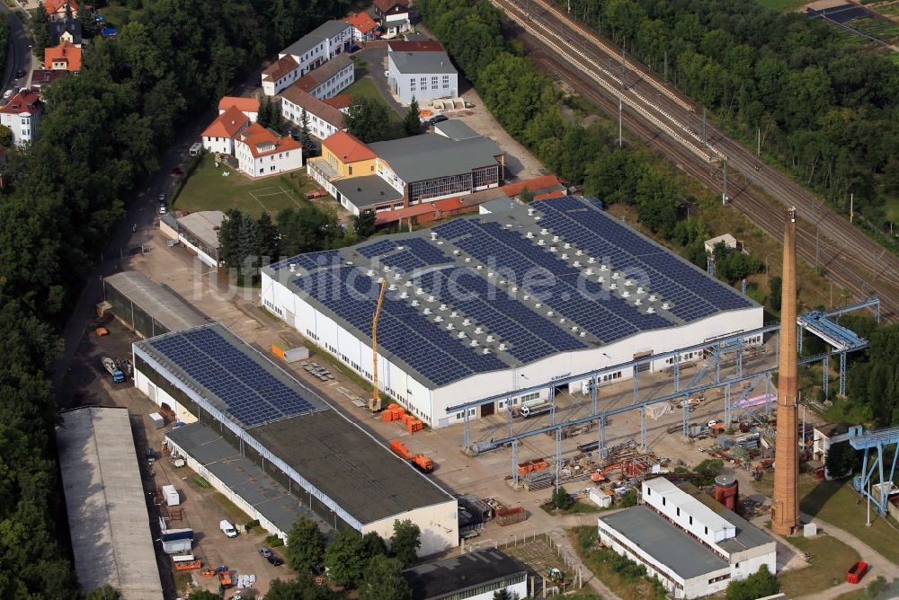 Erfurt von oben - Gebäude der Weygandt Schweiß - und Metallprodukte GmbH in Erfurt in Thüringen