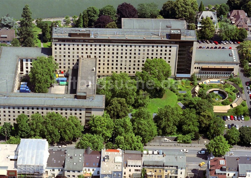 Bonn von oben - Gebäude des Zweitsitzes des Außenministerium / Auswärtiges Amt von 1955 in Bonn im Bundesland Nordrhein-Westfalen