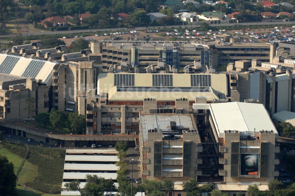 Luftbild JOHANNESBURG - Gebäudecomplex des Kingsway Campus der Universität Johannesburg, Südafrika