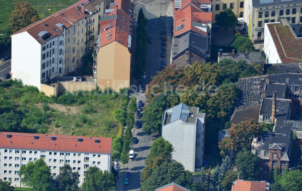 Dresden aus der Vogelperspektive: Gebäudekomplex Altbau- Wohnsiedlung in der Pirnaschen Vorstadt in Dresden im Bundesland Sachsen