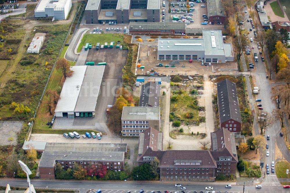 Luftbild Bochum - Gebäudekomplex der Bereitschaftspolizei Führungsstelle in Bochum im Bundesland Nordrhein-Westfalen