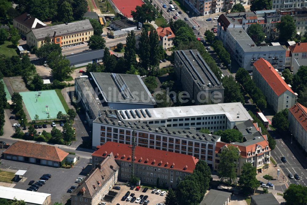 Luftbild Magdeburg - Gebäudekomplex der Berufsschule BbS Eike von Repgow in Magdeburg im Bundesland Sachsen-Anhalt