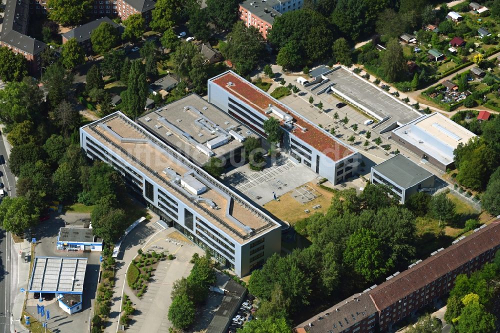 Luftbild Hamburg - Gebäudekomplex der Berufsschule Berufliche Schule für Medien und Kommunikation in Hamburg, Deutschland