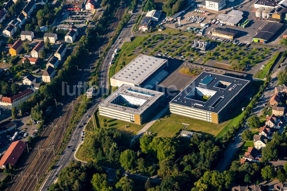 Luftaufnahme Recklinghausen - Gebäudekomplex der Berufsschule Campus Vest in Recklinghausen im Bundesland Nordrhein-Westfalen, Deutschland