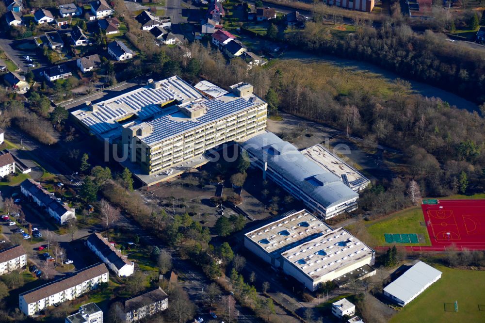Luftaufnahme Eschwege - Gebäudekomplex der Berufsschule Eschwege in Eschwege im Bundesland Hessen, Deutschland