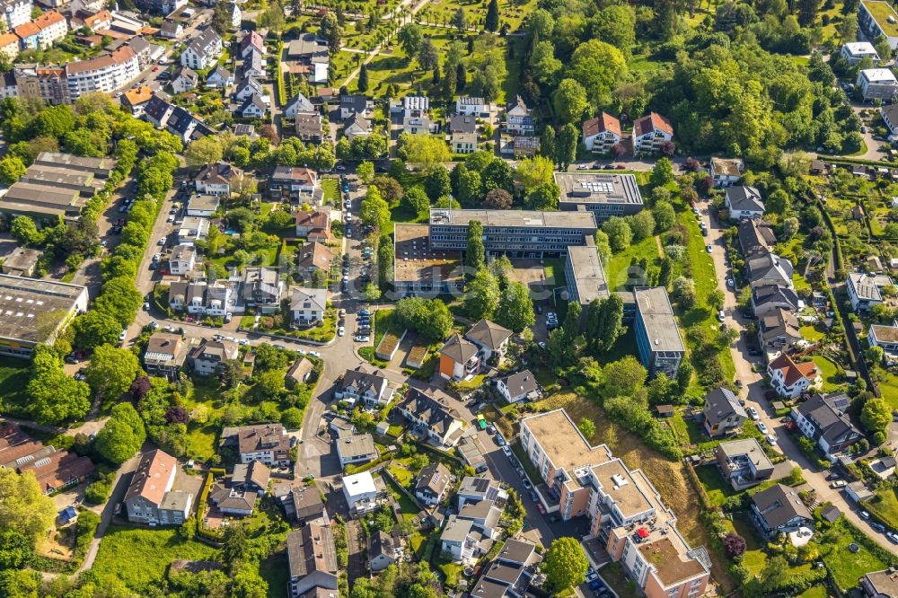 Hagen von oben - Gebäudekomplex der Berufsschule Käthe-Kollwitz-Berufskolleg Hagen in Hagen im Bundesland Nordrhein-Westfalen, Deutschland