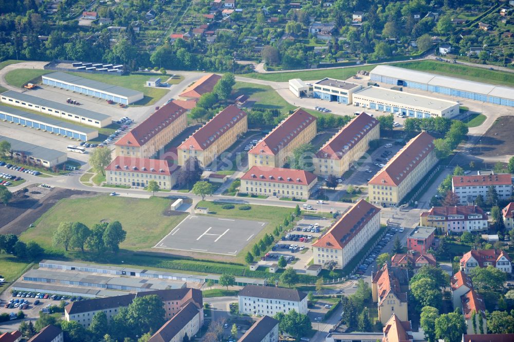 Luftbild Erfurt - Gebäudekomplex der Bundeswehr- Militär- Kaserne Löberfeld-Kaserne in Erfurt im Bundesland Thüringen, Deutschland