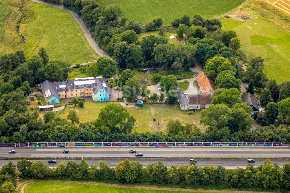 Luftaufnahme Witten - Gebäudekomplex des Christopherus-Haus e.V. Kinderwohnheim in Witten im Bundesland Nordrhein-Westfalen