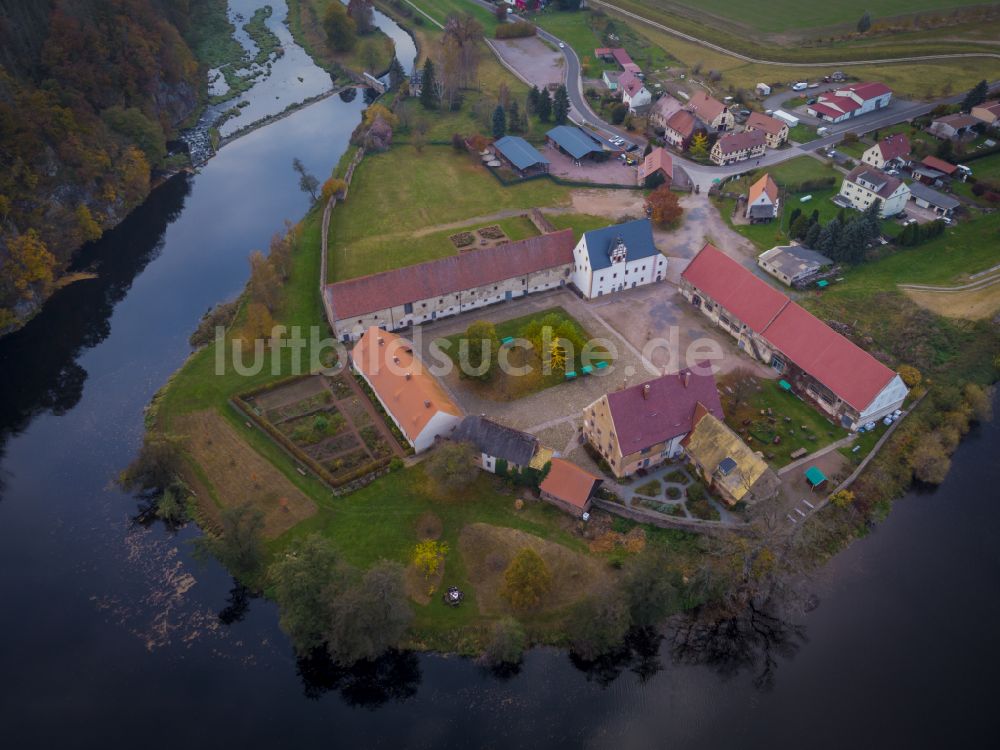 Luftbild Klosterbuch - Gebäudekomplex des ehemaligen Klosters des Förderverein Kloster Buch e.V. in Klosterbuch im Bundesland Sachsen, Deutschland