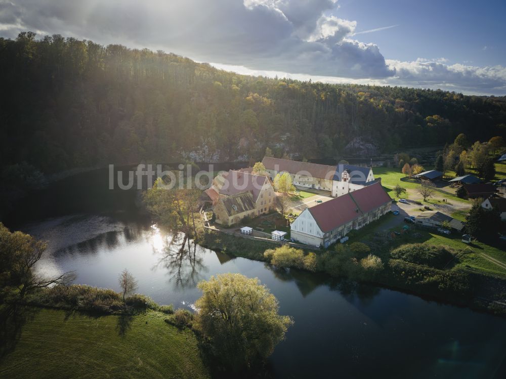 Luftaufnahme Klosterbuch - Gebäudekomplex des ehemaligen Klosters des Förderverein Kloster Buch e.V. in Klosterbuch im Bundesland Sachsen, Deutschland