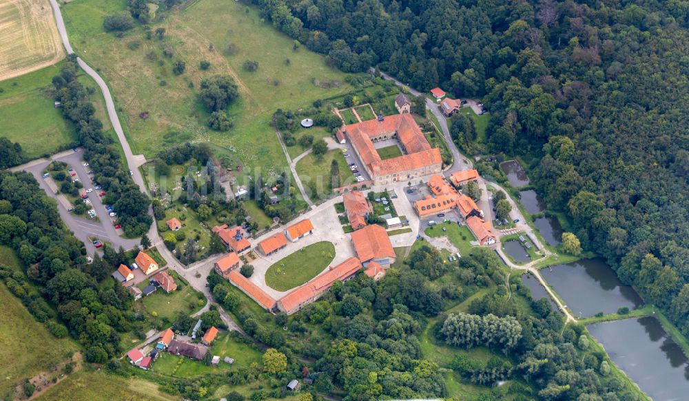 Luftbild Blankenburg (Harz) - Gebäudekomplex des ehemaligen Klosters Michaelstein in Blankenburg (Harz) im Bundesland Sachsen-Anhalt, Deutschland