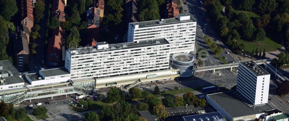 Luftbild Hamburg - Gebäudekomplex des Einkaufszentrum Hamburger Meile in Hamburg