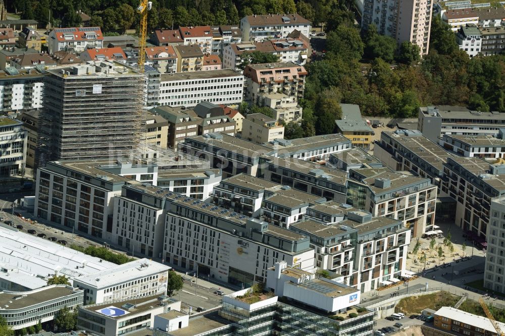 Stuttgart von oben - Gebäudekomplex des Einkaufszentrums Milaneo an der Heilbronner Straße in Stuttgart im Bundesland Baden-Württemberg