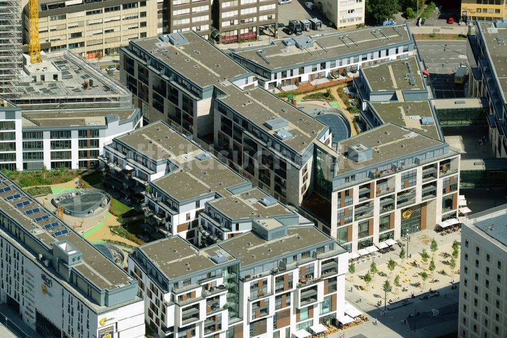 Luftbild Stuttgart - Gebäudekomplex des Einkaufszentrums Milaneo an der Heilbronner Straße in Stuttgart im Bundesland Baden-Württemberg